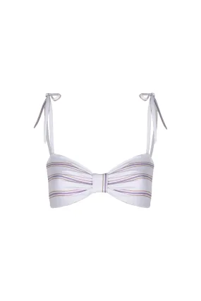 San Miguel Top / Lilac Stripes