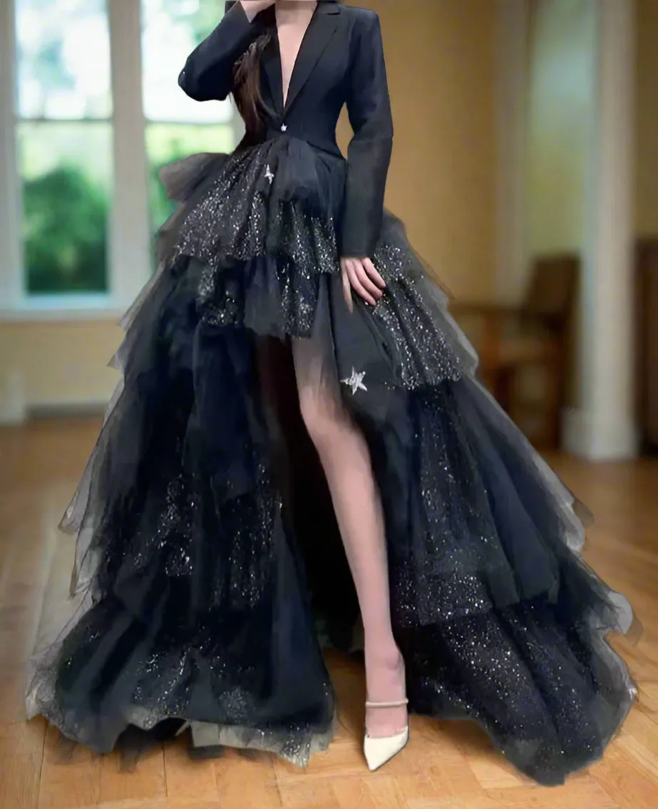 Satin/Tulle High Low Wedding Dress All Sizes/Colors