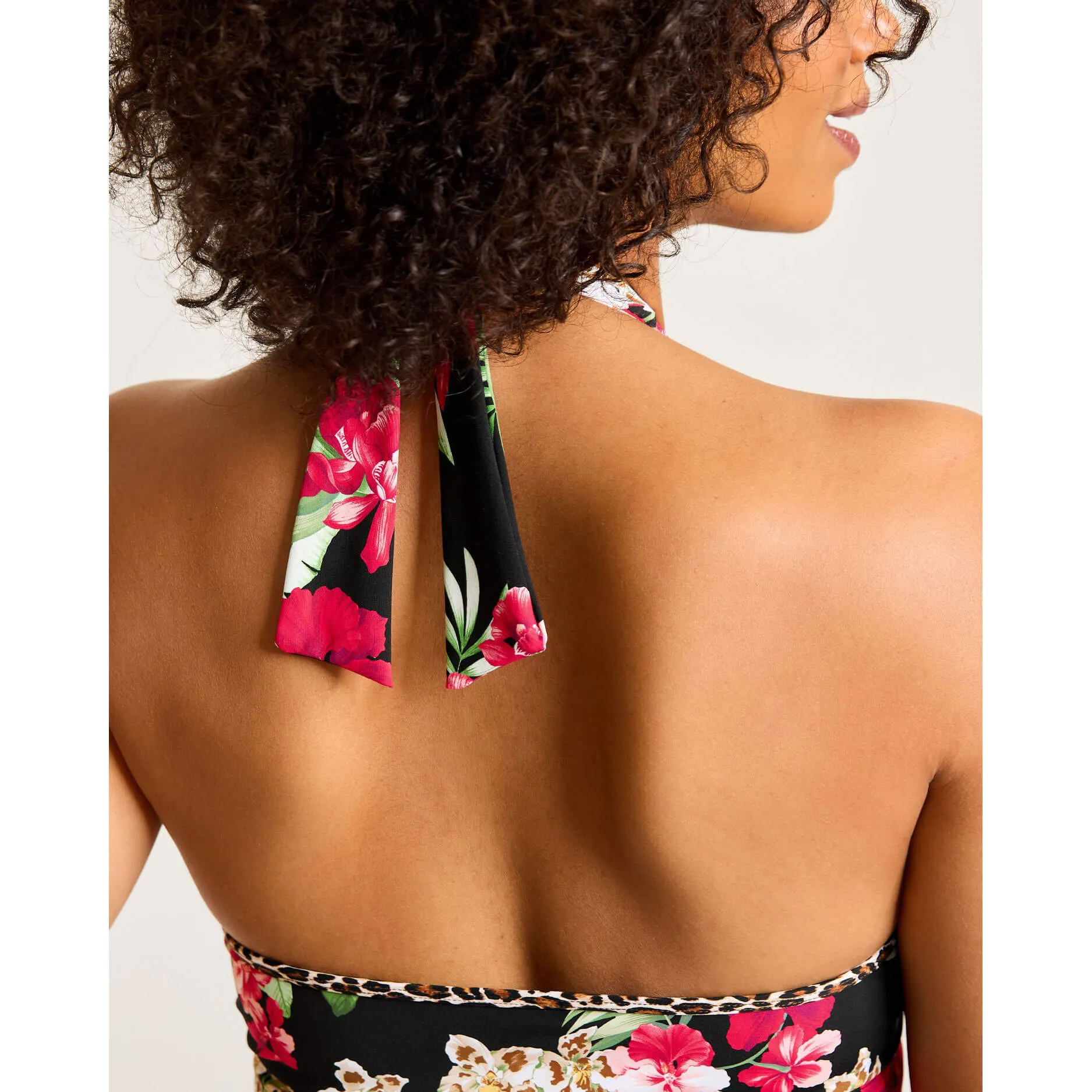 Tommy Bahama Womens Lily Cat Halter Spa Dress Coverup - Black