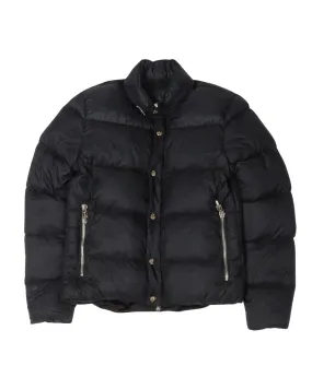 Tonal Monogram Puffer Jacket with Packable Hood