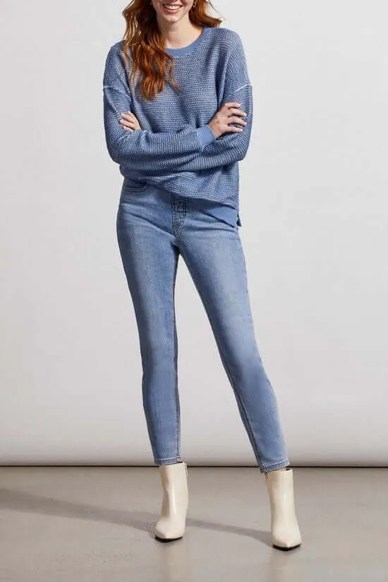 Tribal Audrey Icon Fit Pull On Jean in Light Vintage