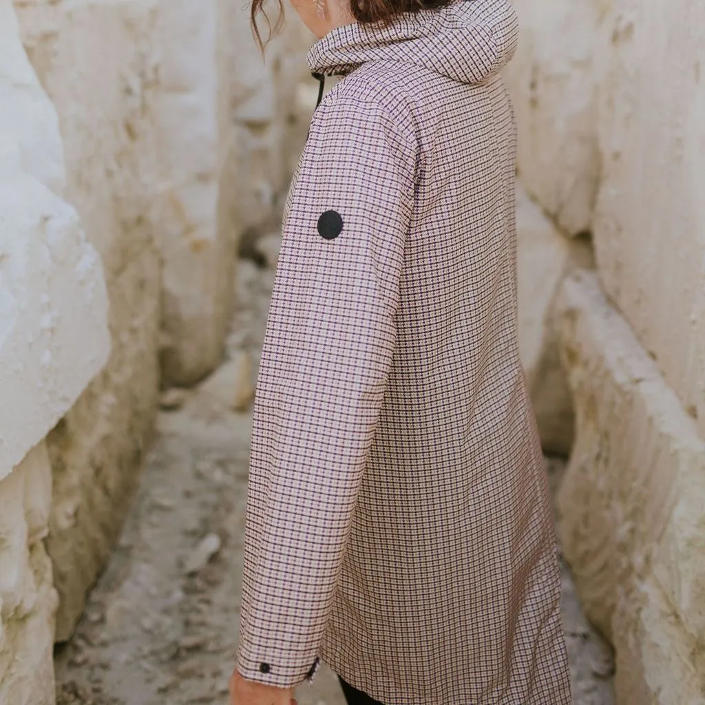 Ultra Lightweight Debbie Raincoat | Multi Houndstooth