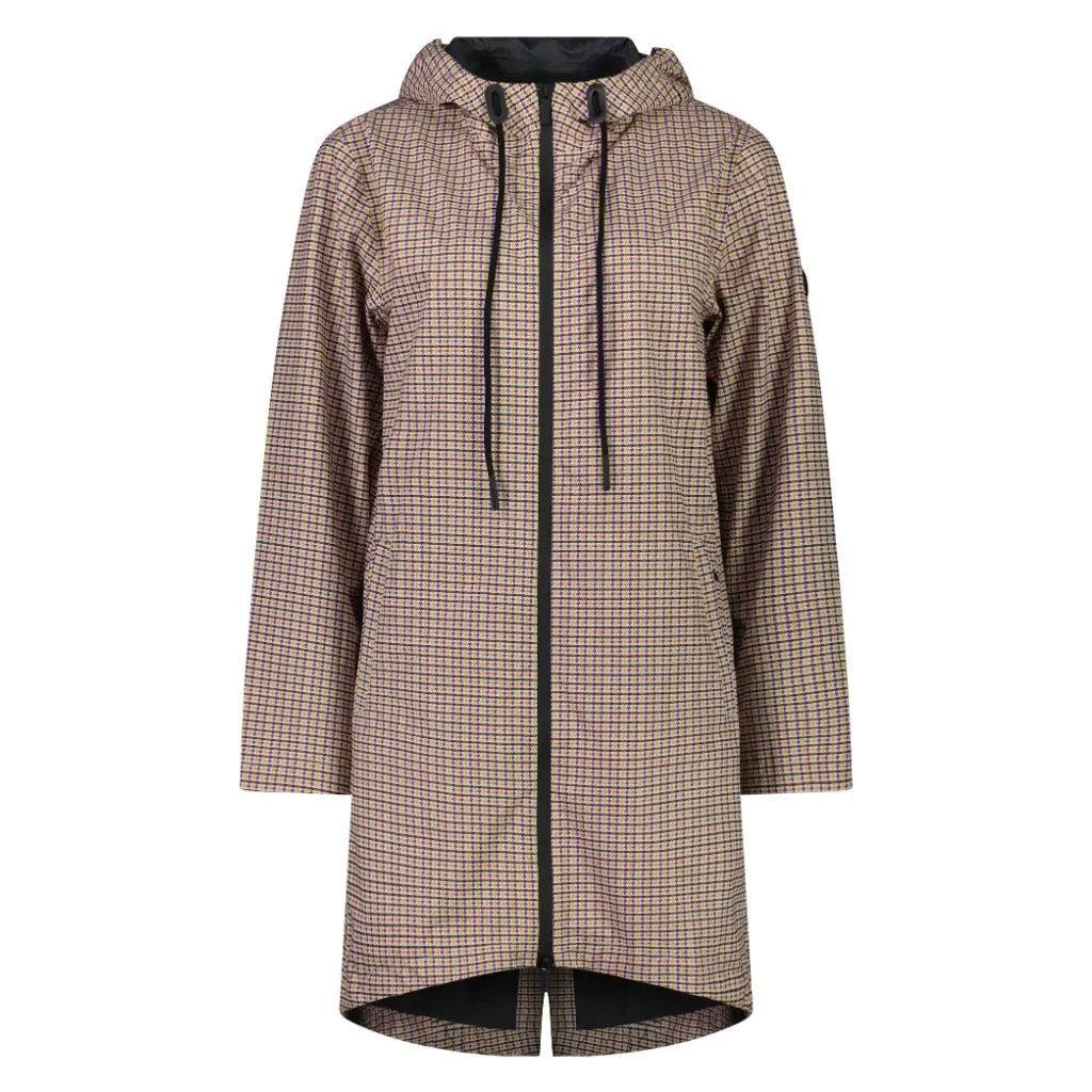 Ultra Lightweight Debbie Raincoat | Multi Houndstooth