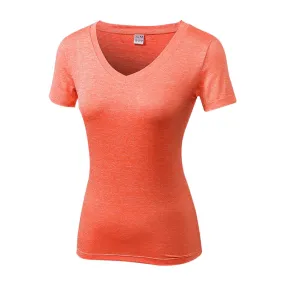 V Neck Quickly Dry Fitness Sport Jersey