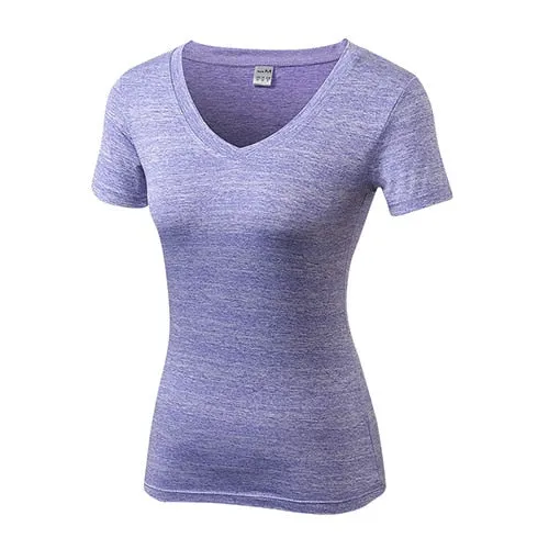 V Neck Quickly Dry Fitness Sport Jersey
