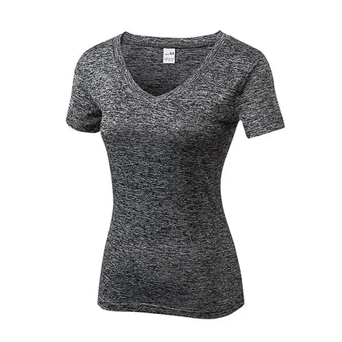 V Neck Quickly Dry Fitness Sport Jersey