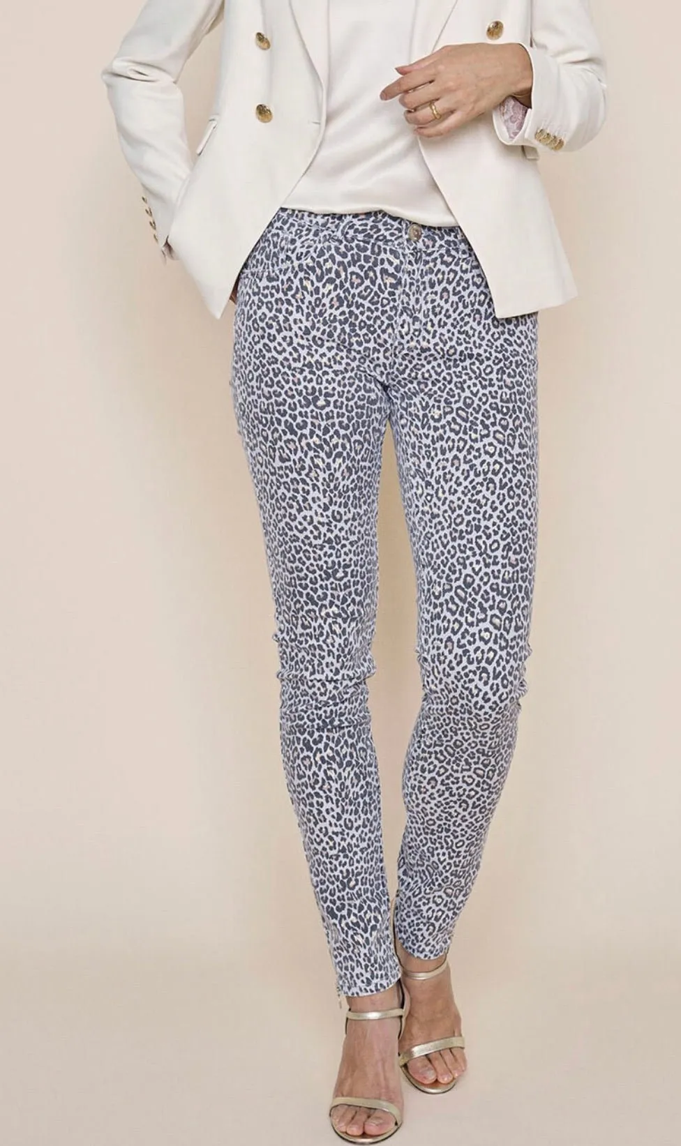 Victoria Leopard Ankle Jean