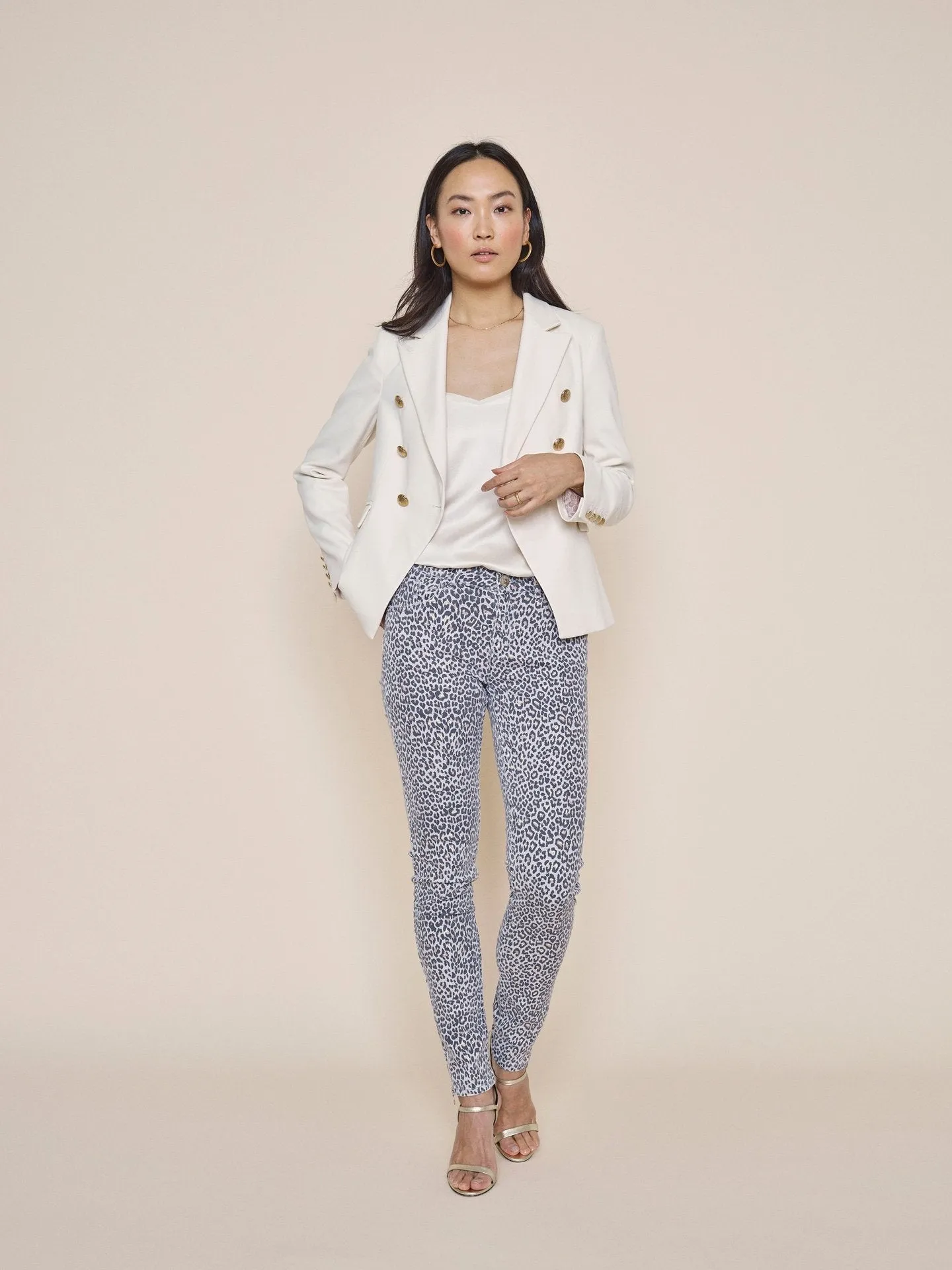 Victoria Leopard Ankle Jean
