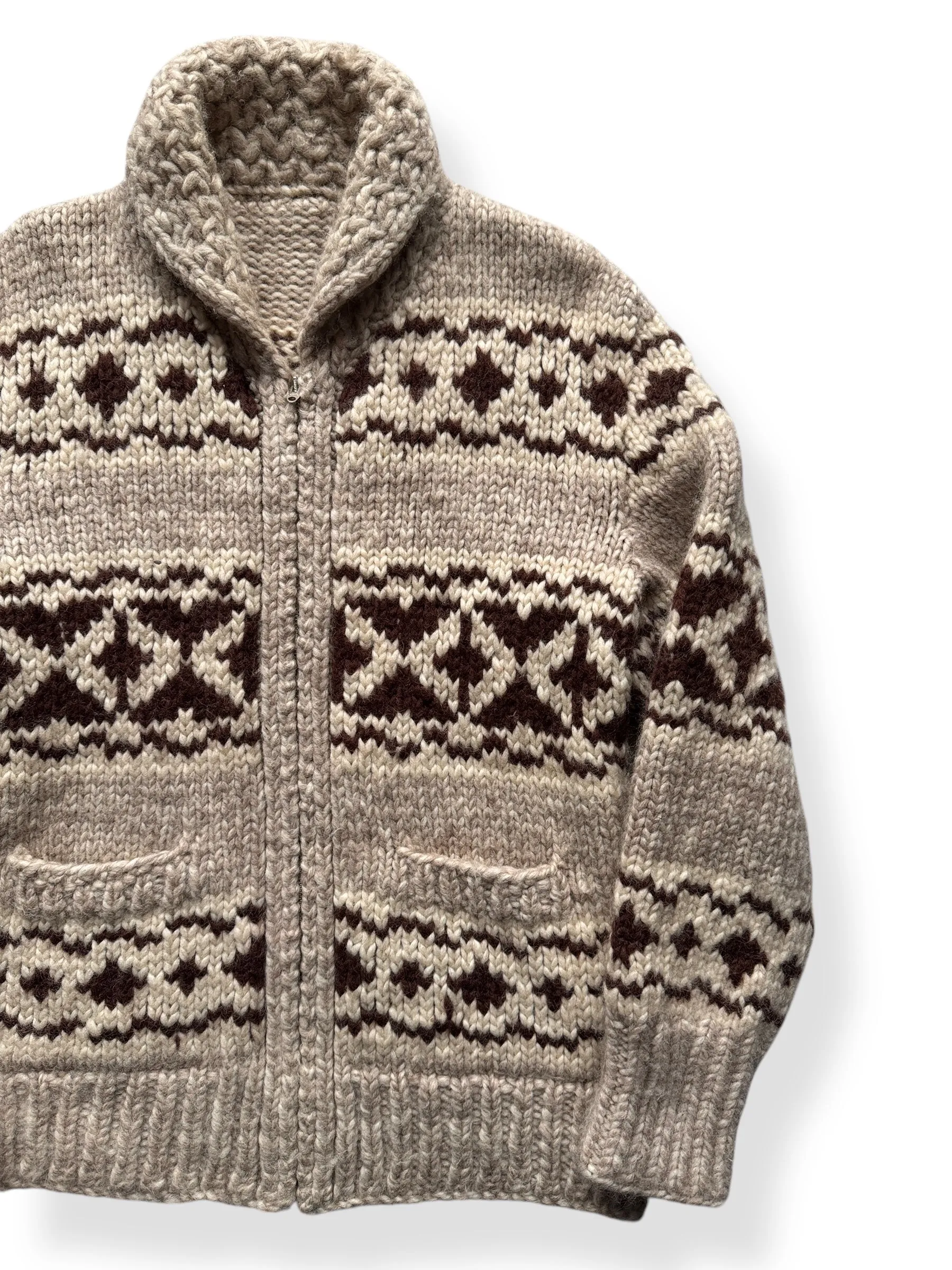 Vintage Cowichan Style Sweater SZ S