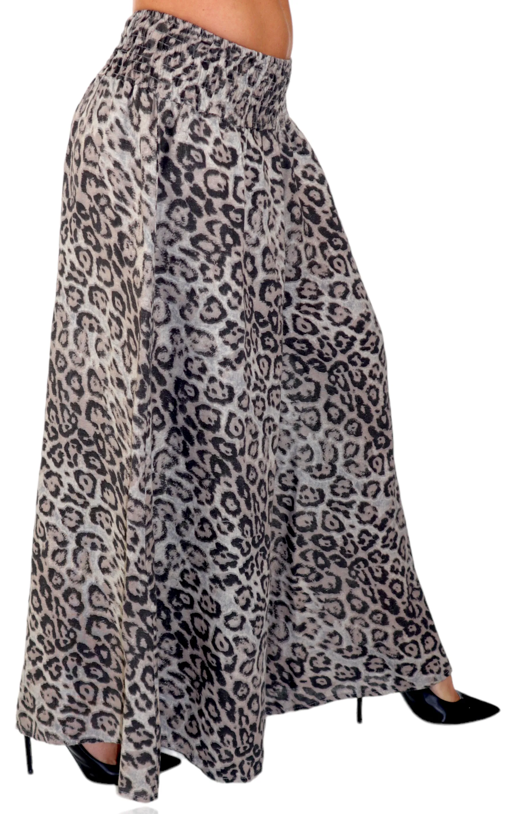 Women Linen Wide legged Palazzo Pants, Designer Comfy and Breathable Flounce Pants | One Size Fits All