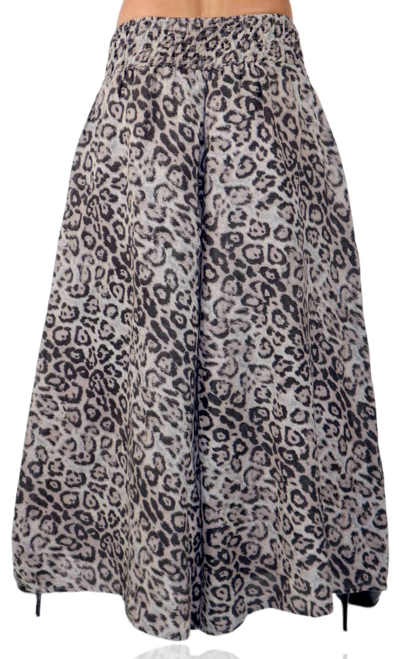 Women Linen Wide legged Palazzo Pants, Designer Comfy and Breathable Flounce Pants | One Size Fits All