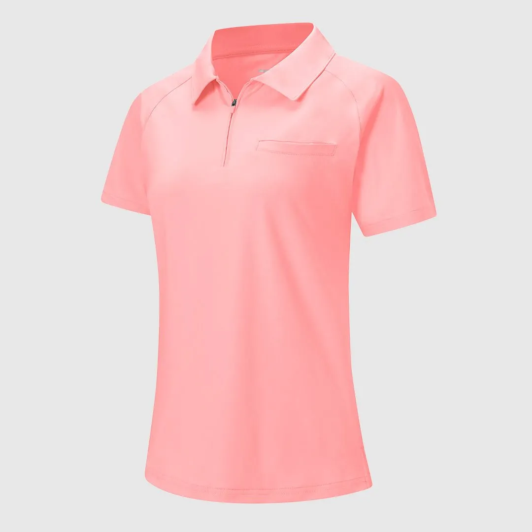 Women's 1/4 Zip  Golf & Tennis Polo Shirts