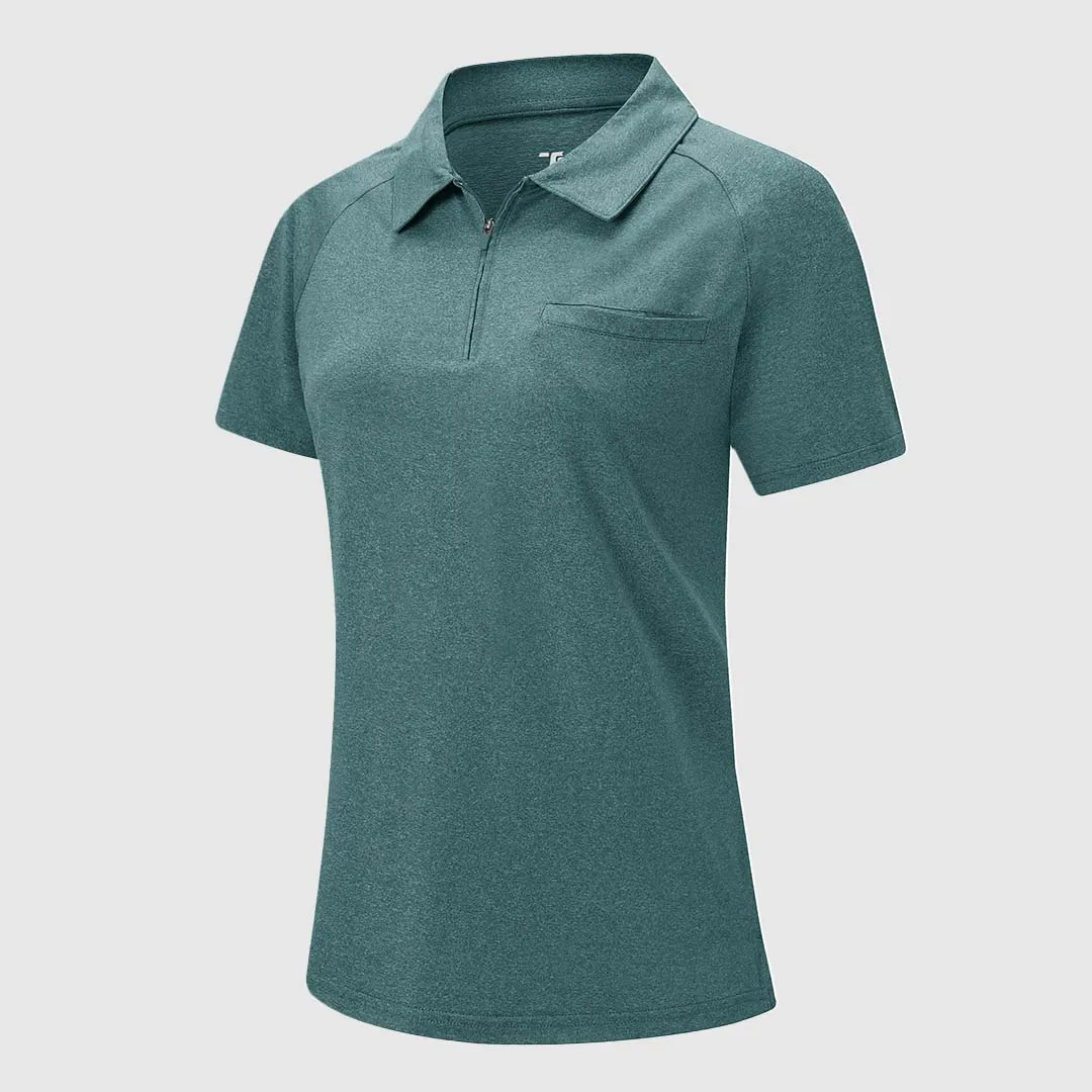 Women's 1/4 Zip  Golf & Tennis Polo Shirts