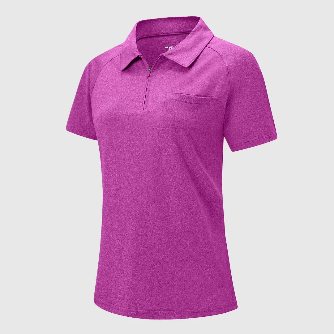 Women's 1/4 Zip  Golf & Tennis Polo Shirts