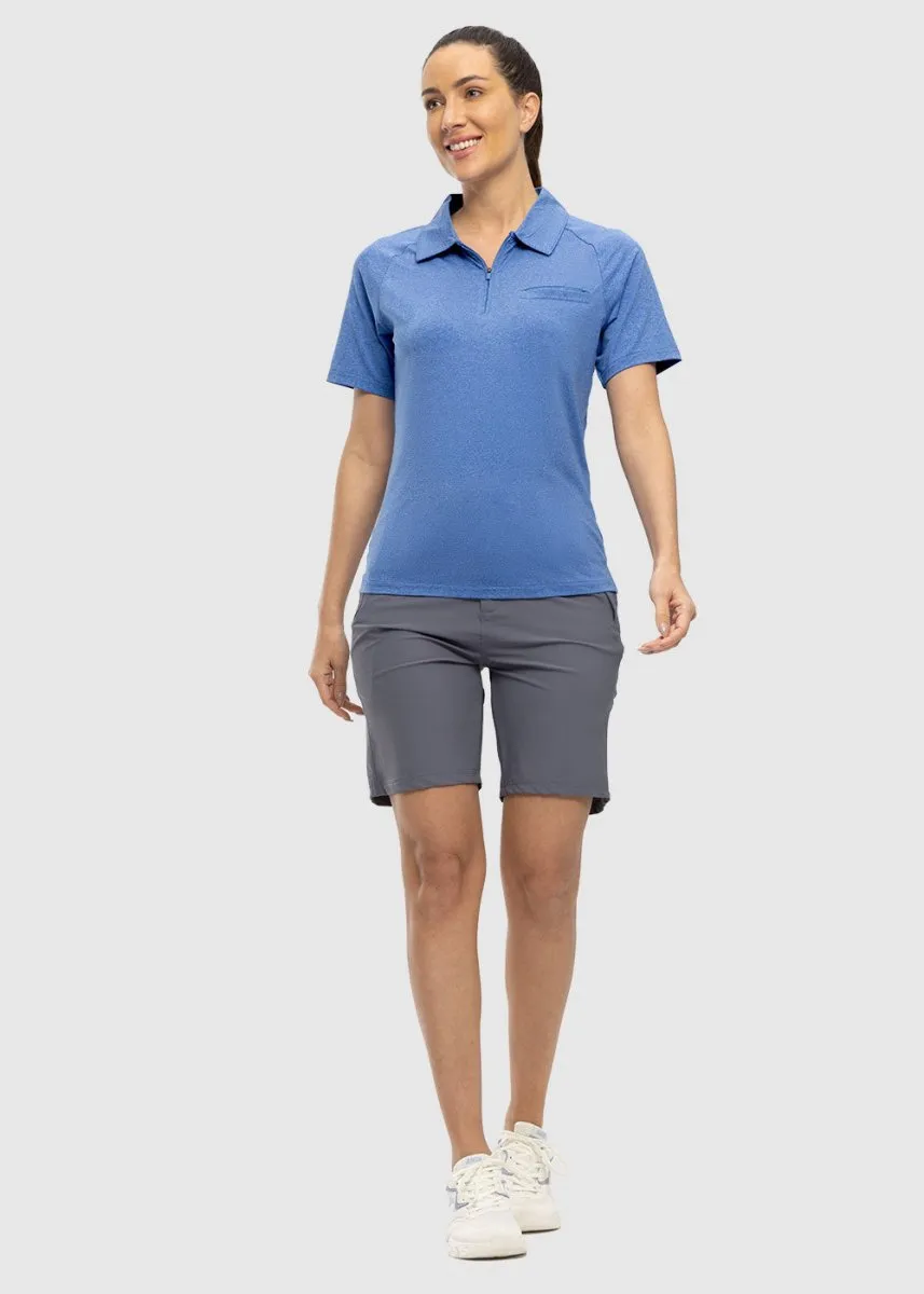 Women's 1/4 Zip  Golf & Tennis Polo Shirts