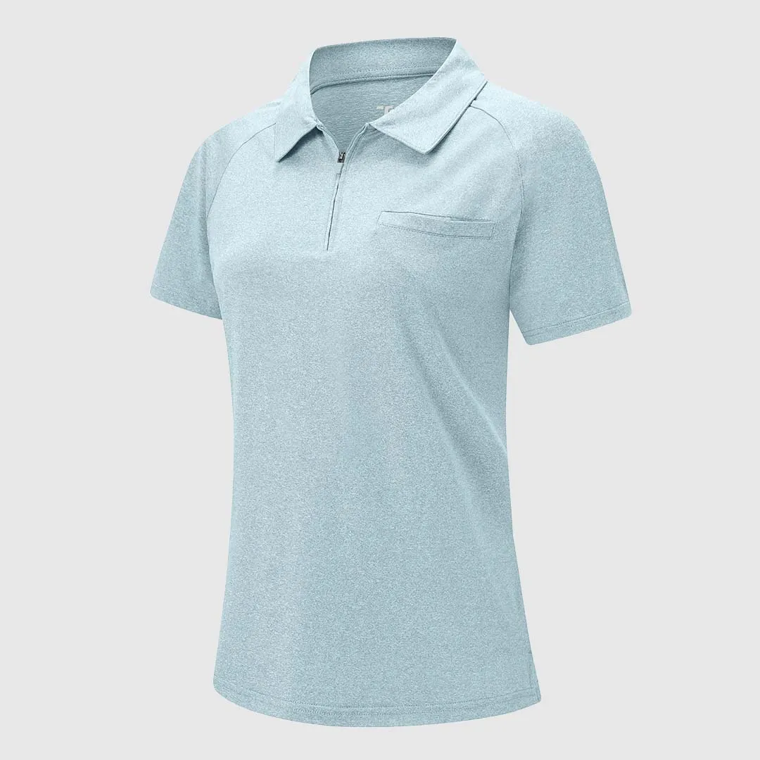 Women's 1/4 Zip  Golf & Tennis Polo Shirts