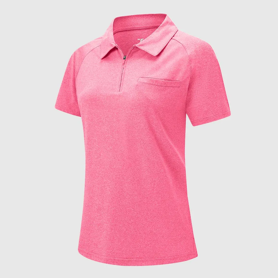 Women's 1/4 Zip  Golf & Tennis Polo Shirts