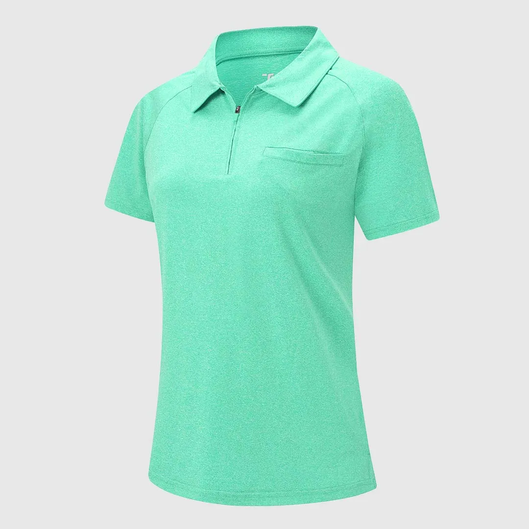 Women's 1/4 Zip  Golf & Tennis Polo Shirts