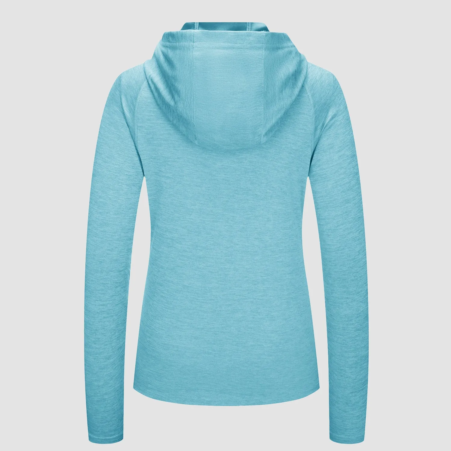 Women's Mint Hoodie Shirts UPF 50  Sun Protection Long Sleeve UV Shirt with Thumb Hole