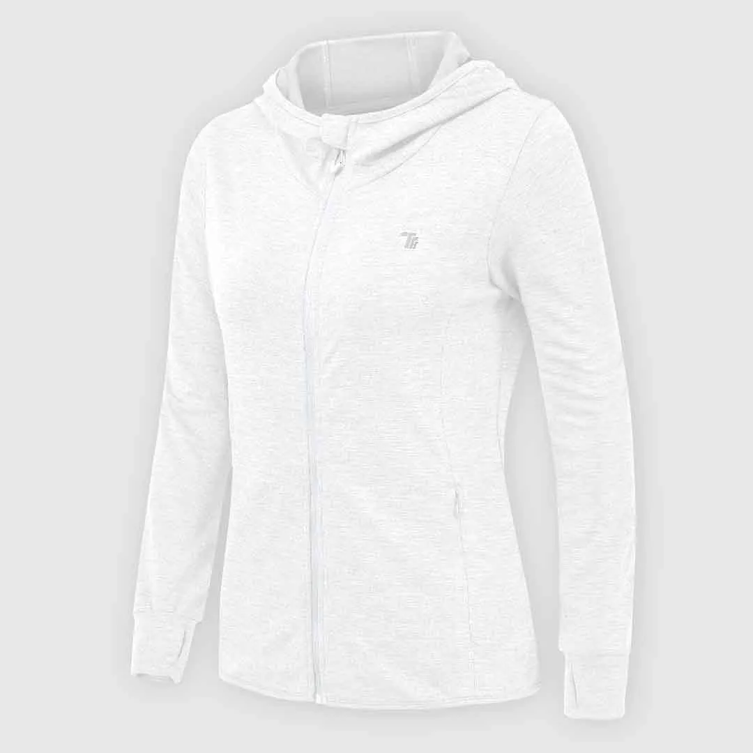 Women's UPF 50  Full Zip Long Sleeve Shirts