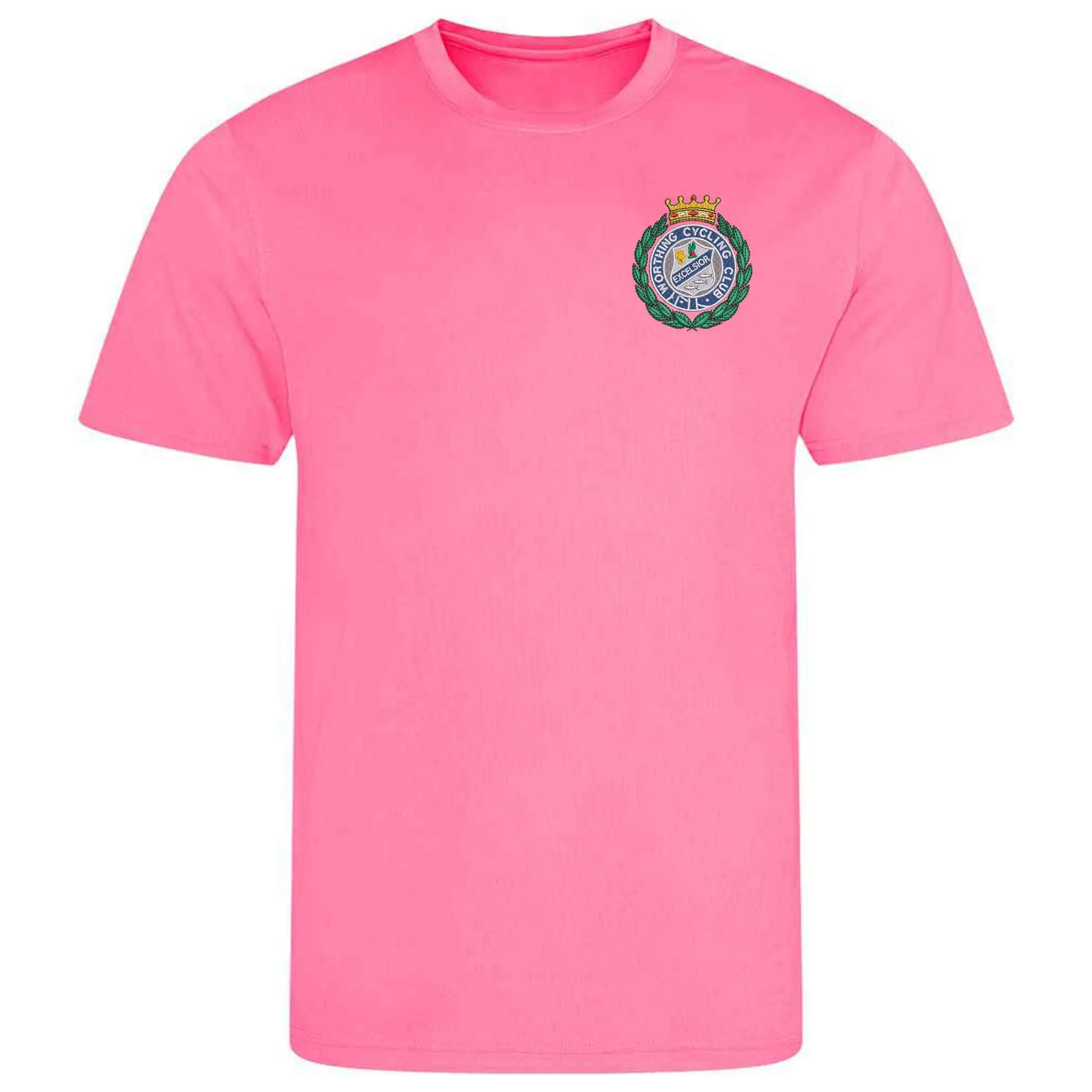 Worthing Excelsior Cycling Club Embroidered Wicking Material T-Shirt